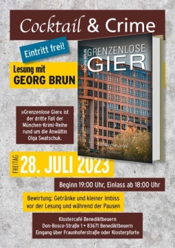 Plakat Lesung Georg Brun