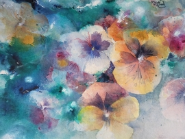 Aquarellblumen von Renate Poller